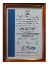 ISO Certificate No.: TWN/QMS/00293